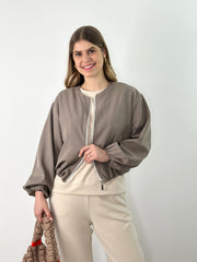 Jacke JK25-00100 Taupe