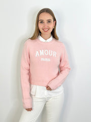 Pullover PL25-00127 Rose Letters