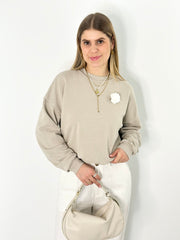 Sweatshirt SW25-00064 Beige