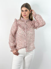 Bluse BL25-00238 Rose Flowers