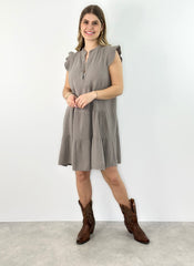 Kleid KD25-00150 Taupe