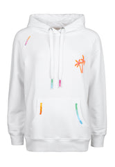 Hoodie SW25-00078 White colour stitches