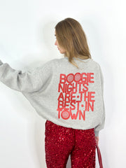 Sweatshirt SW24-00029 Red Grey Melee