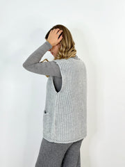 Strickweste WE24-00016 Grau