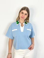 Shirt PL25-00151 Aqua Blue