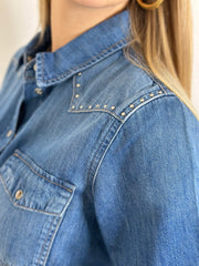 Bluse BL25-00213 Denim Rivets