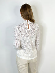 Bluse BL25-00120 White Lace