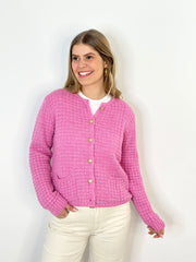 Cardigan CG25-00081 Waffle Pink