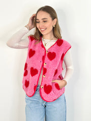 Weste WE25-00023 Pink Hearts