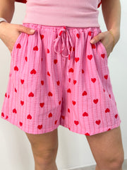 Shorts SO25-00025 Pink Hearts