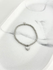 Armband silver heart