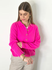 Cardigan PL25-00124 Pink Neon