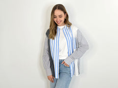 Bluse BL25-00232 Patchwork Stripes