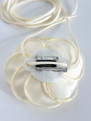 Anstecker Big Rose Satin Ivory