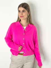 Cardigan PL25-00124 Pink Neon