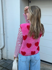 Weste WE25-00023 Pink Hearts