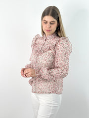 Bluse BL25-00238 Rose Flowers