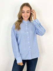 Bluse BL24-00185 Blue Stripes