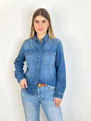 Bluse BL25-00213 Denim Rivets