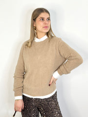 Pullover PL24-00102 Camel