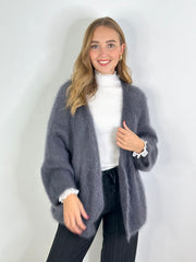 Cardigan Fluffy CG24-00023 Anthrazit