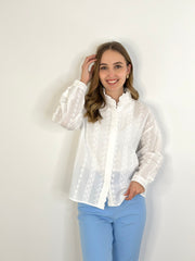 Bluse BL25-00227 White Border