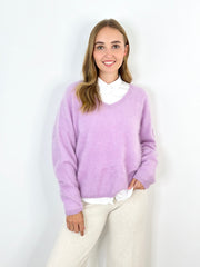 Cashmere Pullover PL24-00097 Lavendel