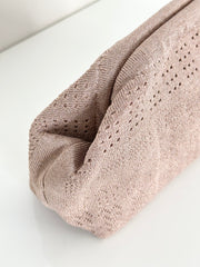 Clutch Vintage Rose Glitter Lace