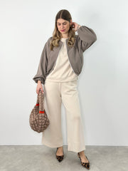 Jacke JK25-00100 Taupe