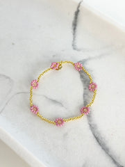 Armband Small Flowers Rose