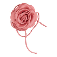 Anstecker Rose Midi Satin dusty rose